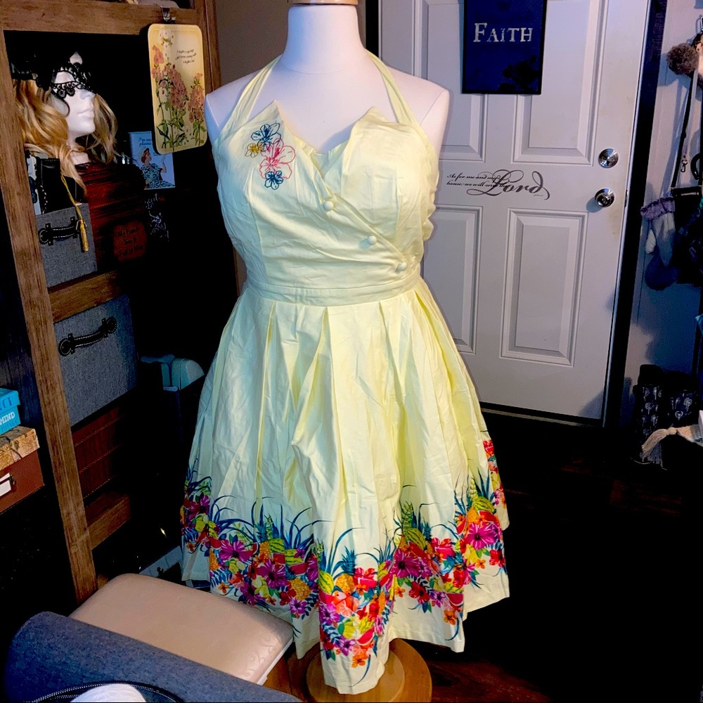 NWT LINDY BOP RETRO ROCKABILLY PINUP DRESS SIZE 18